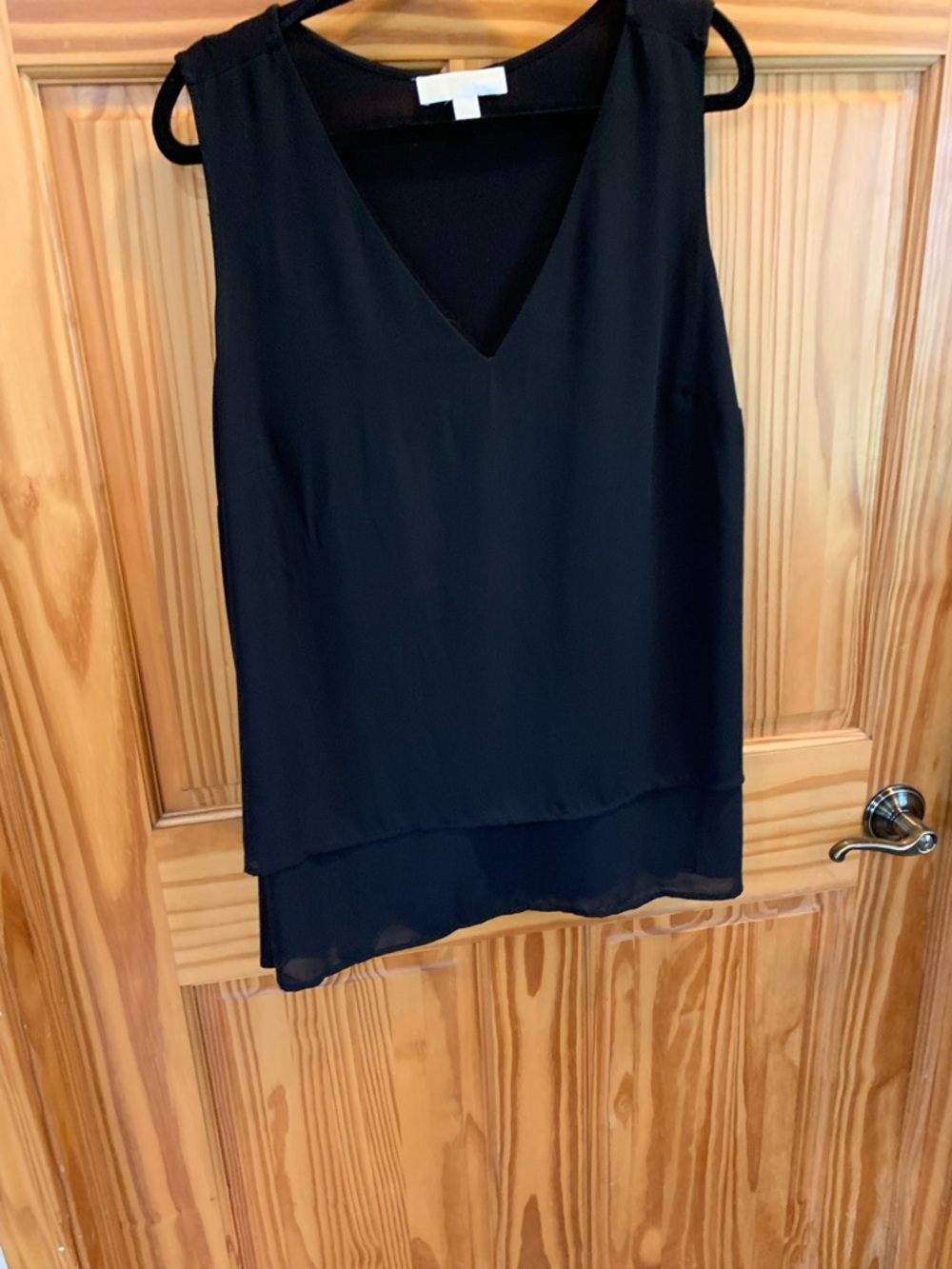 MICHAEL Michael Kors Black V-Neck Layered Camisole